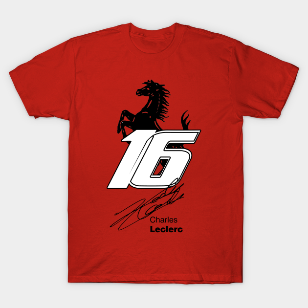 t shirt leclerc ferrari